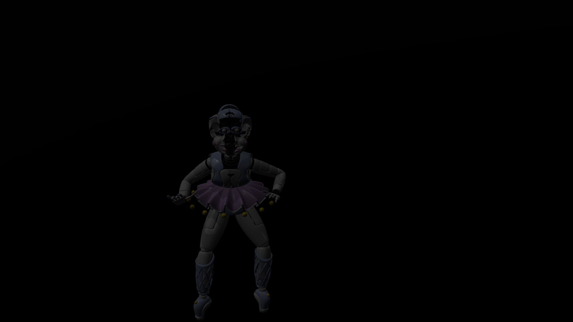 Ballora: the dance of damage, in the dark - Download Free 3D model by ...