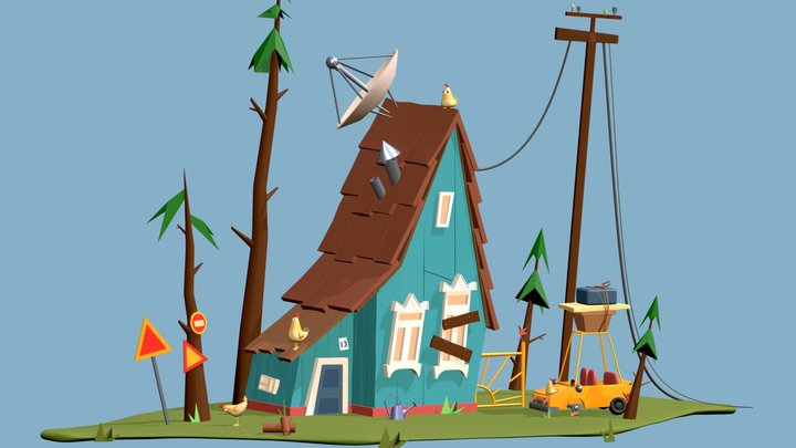 The Dacha day 3D Model