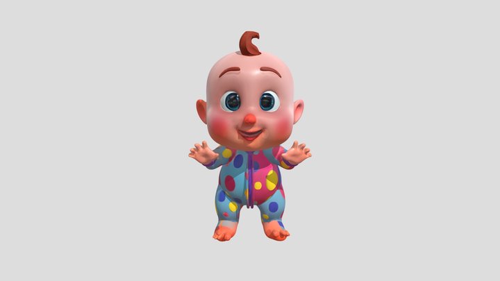 3d Model Of Cute Baby 3D Model