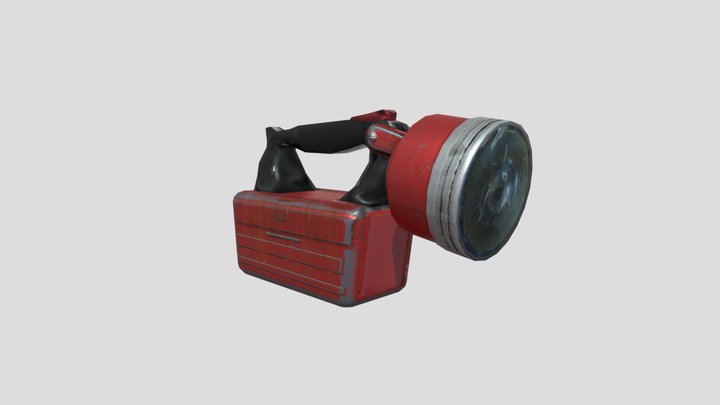 1960's era handheld torch 3D Model
