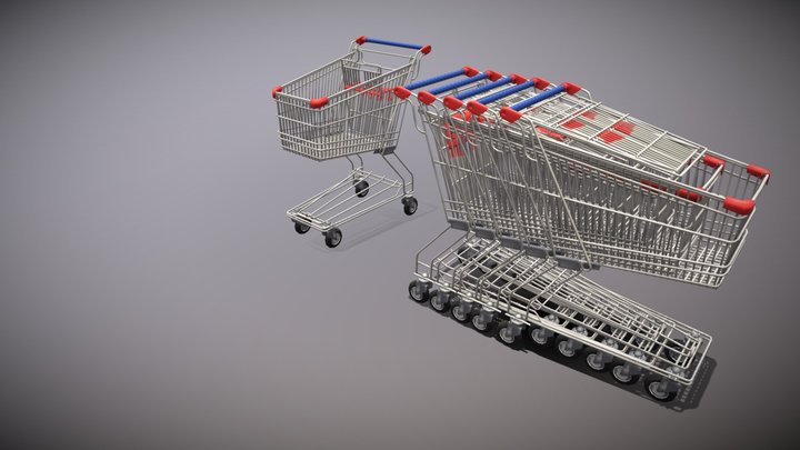 Shopping Cart(Тележка) 3D Model