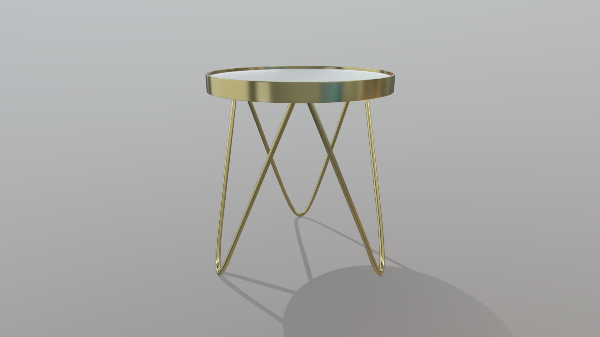 V-leg Golden Table