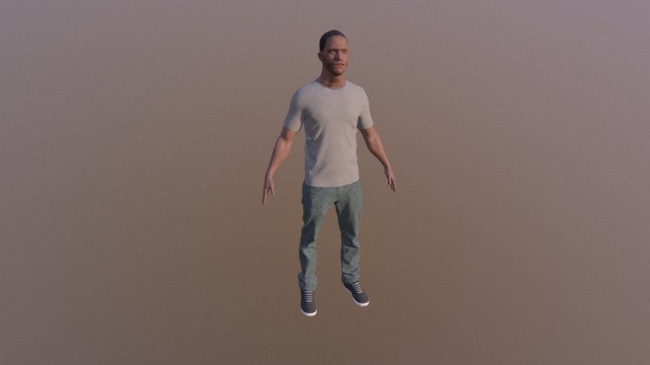 Mixed Adult Male 3D Model