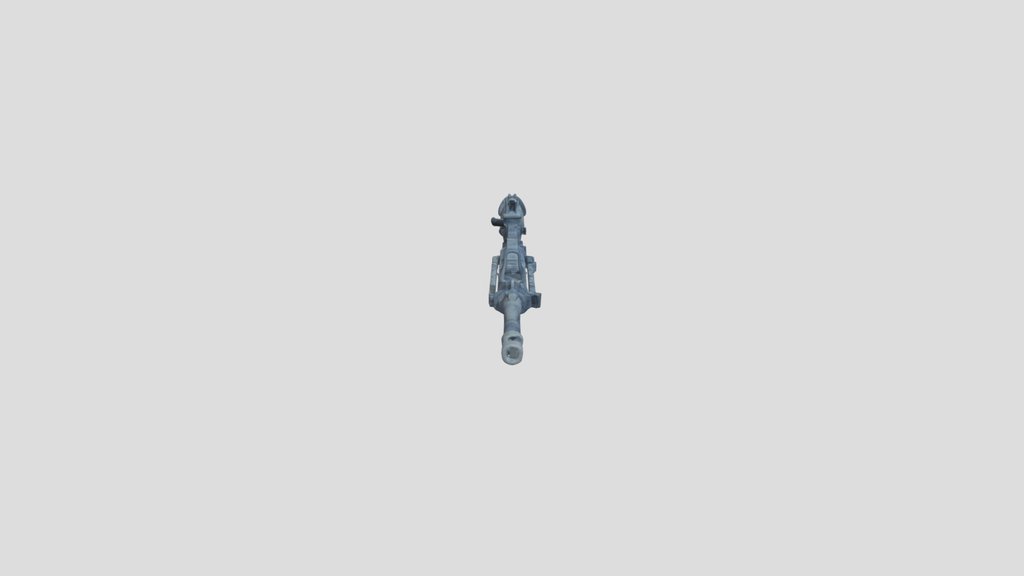 PUBG M416 Glacier Skin – Realistic 3D Model