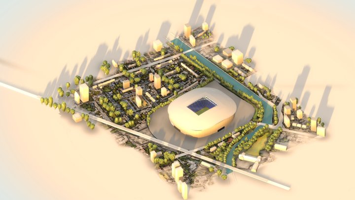 Stadium model test 3D Model