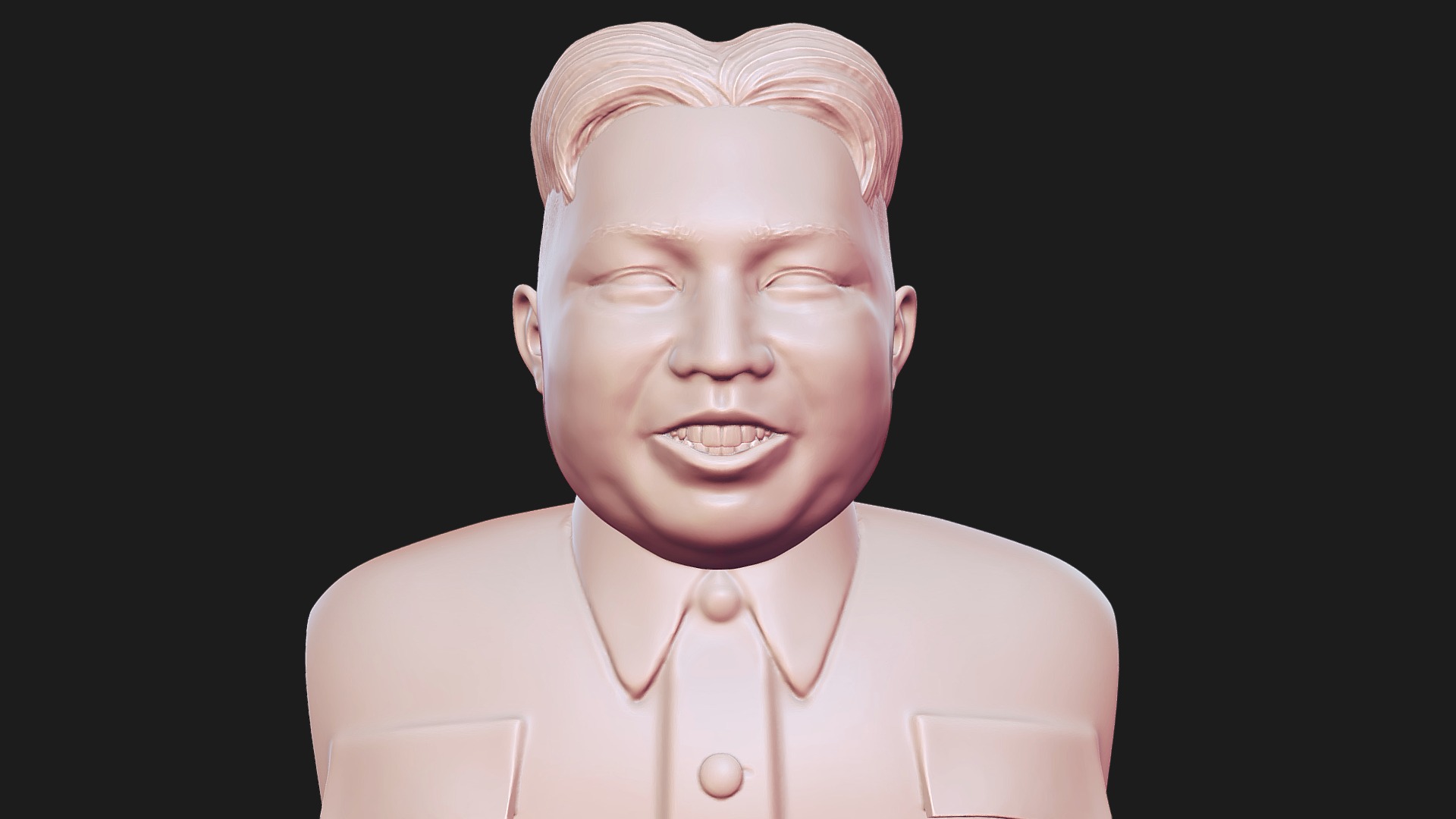 3D model Kimmy dear person 3D printable portrait - This is a 3D model of the Kimmy dear person 3D printable portrait. The 3D model is about a person with a distorted face.