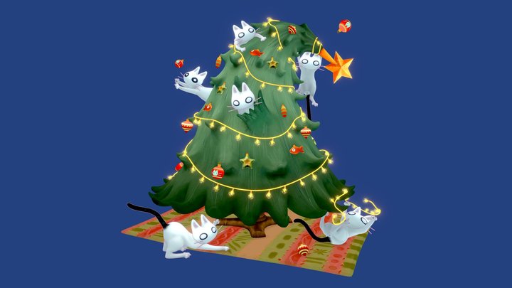 Lola's first Christmas Tree 3D Model