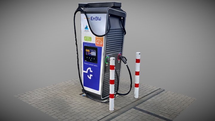 Electric Car Charging Station (EnBW) 3D Model