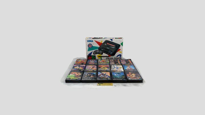 Sega Mega drive Asian Version 3D Model