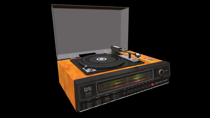 Soviet Vega 323 Stereo Player 3D Model