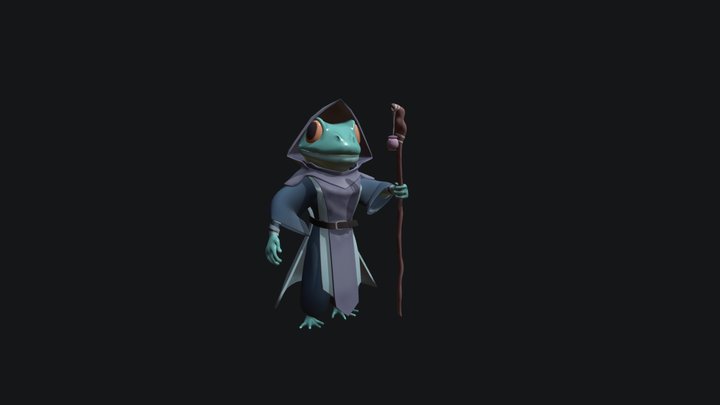 Frog Sorcerer 3D Model