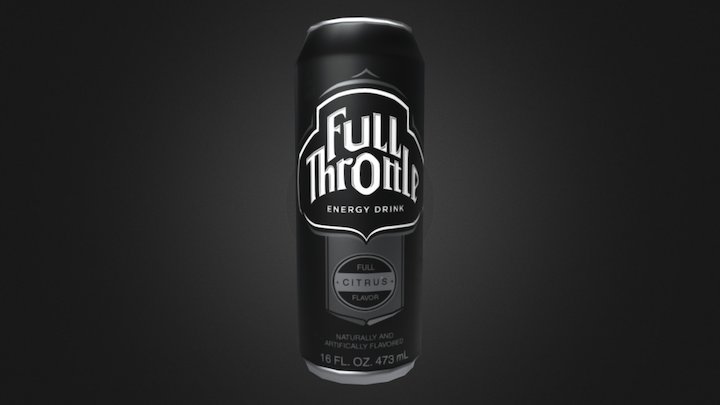 Full Throttle Can 3D Model