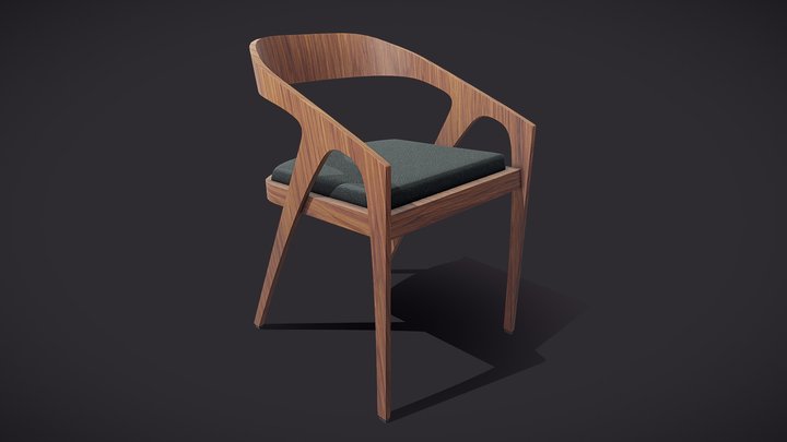 Cafe Chair 3D Model