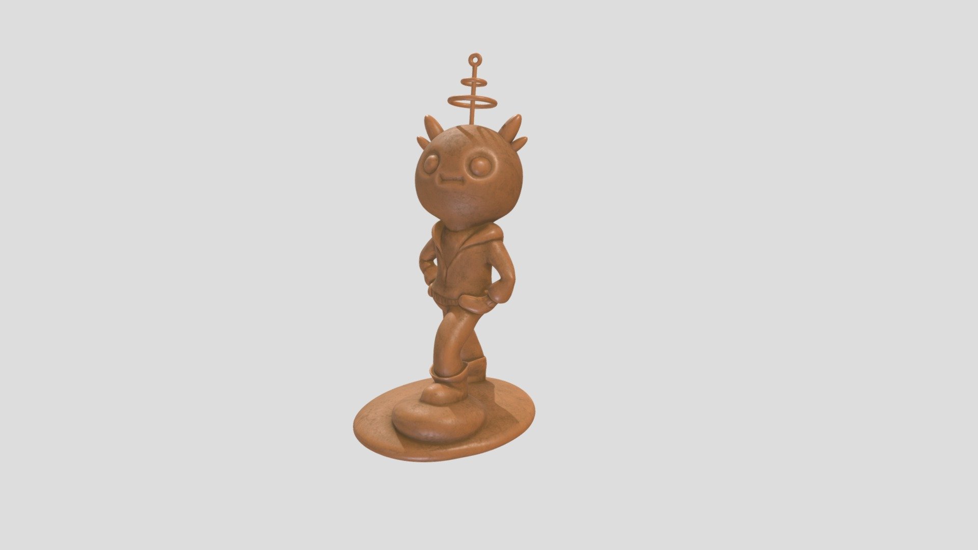Sculpture of Meep — Sketchfab embed 3D viewer