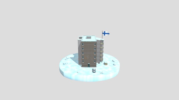 Kuusi Winter No Snow 3D Model