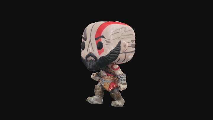 Funko Pop Kratos Model 3D Model
