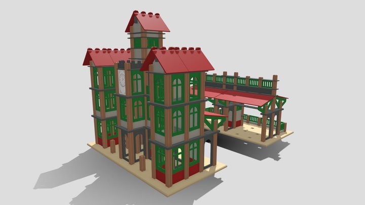 Mobaco model train station no. 2 (1926)