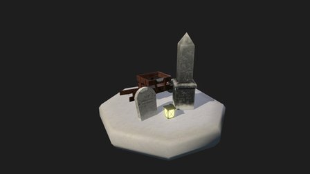 Graveyard props 3D Model