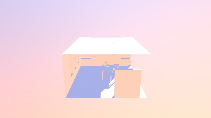 Houseu Wousy With A Turtle And Stuff 3D Model
