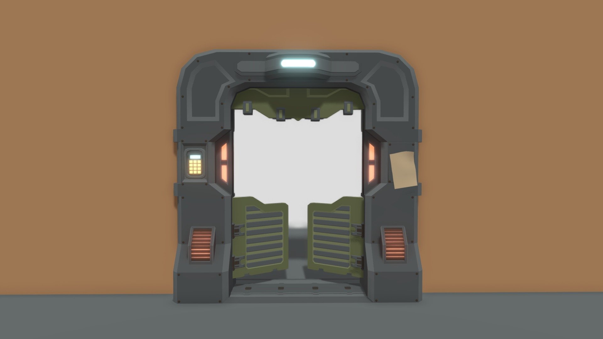 XYZ School Coursework. Sci-fi saloon door.