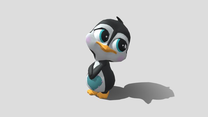 Penguin Idle Version 2 3D Model
