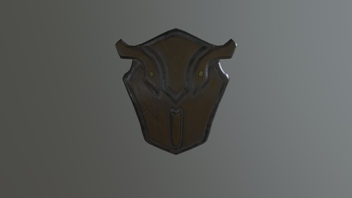 Stylized Fantasy Shield 3D Model