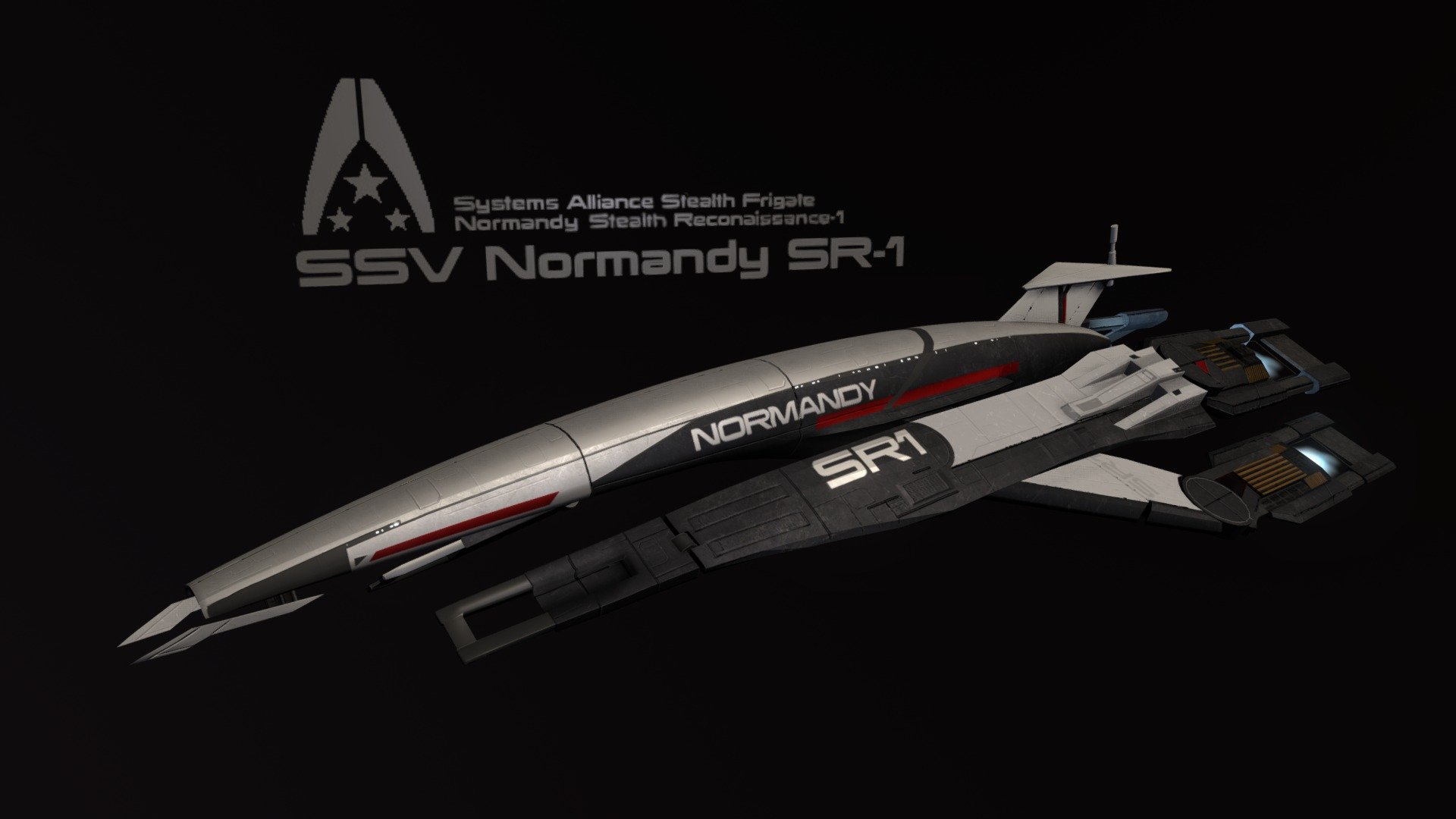 Normandy SR-1 Paper model Mass Effect 