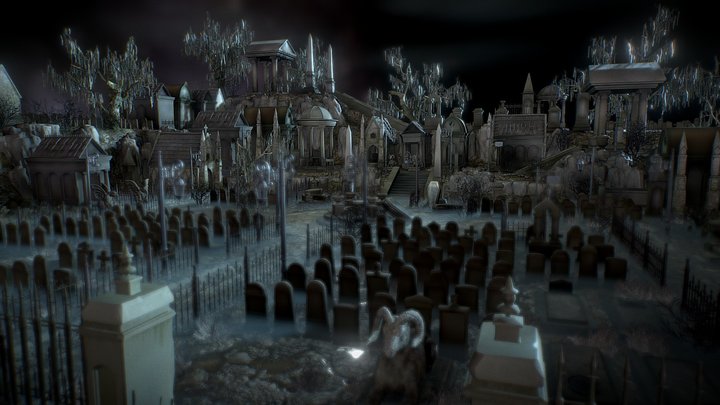 Old graveyard 3D Model