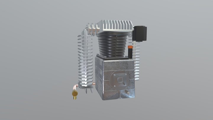 Compressor engine 3D Model