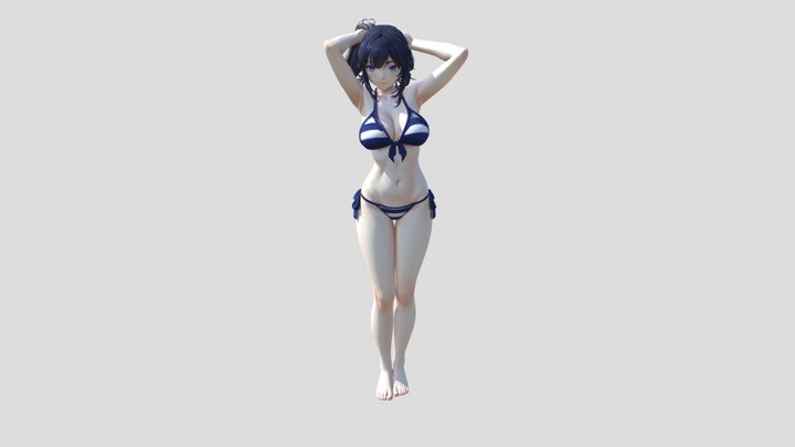 Bikini girl 3D Model