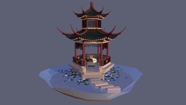 Chinese pavilion 3D Model