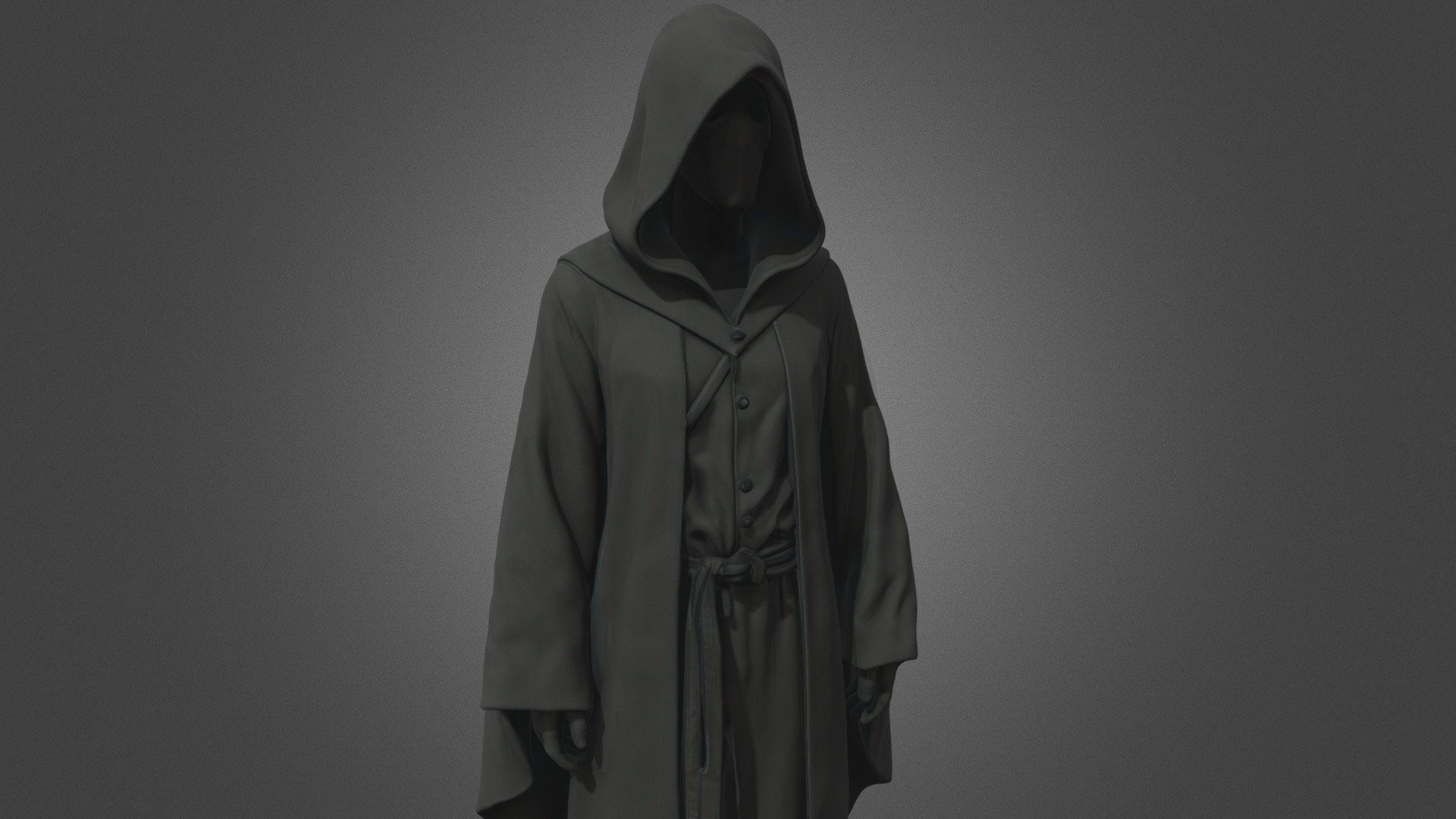 Dark Faceless Black Assassin