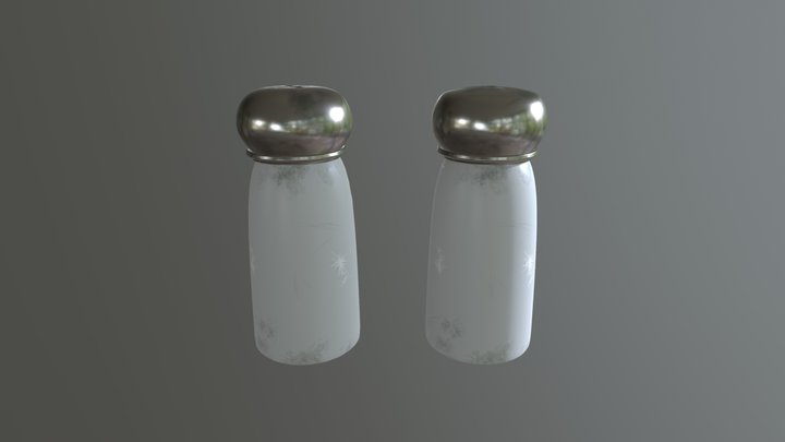 Textured Shakers 3D Model