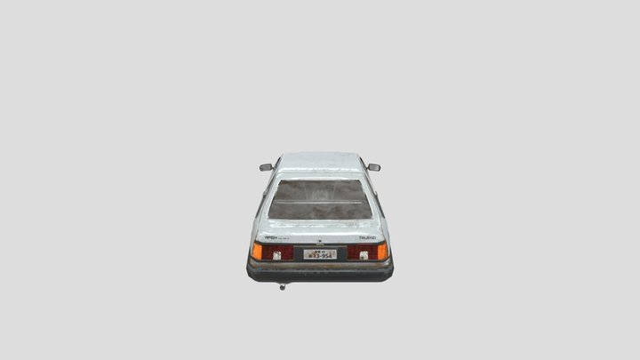 Toyota AE86 Trueno (Initial D) 3D Model