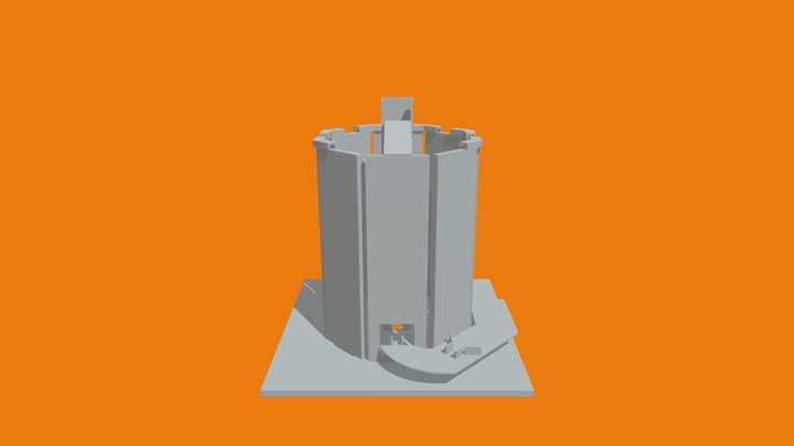 Fab Barberi - vertical tower, lift and finish 3D Model