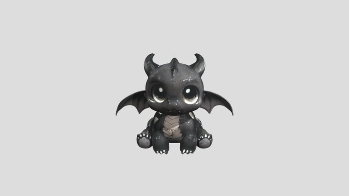 Baby Dragon 3D Model