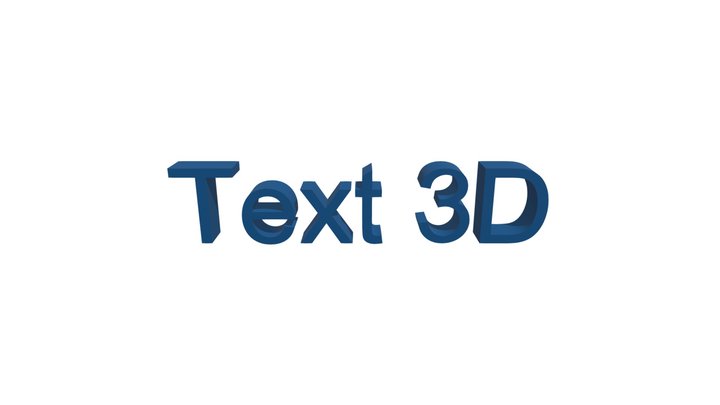 Text3D 3D Model