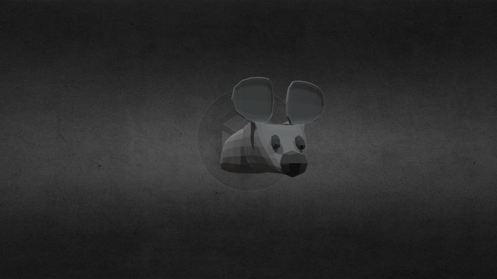 Minimal Mouse / Rat Low-Poly 3D Model