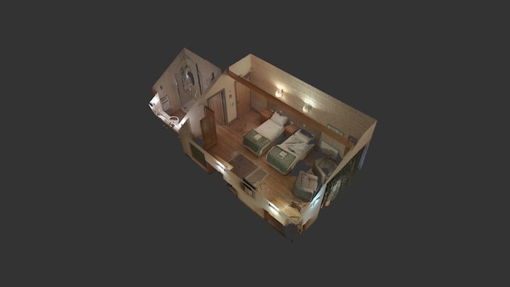 Hotel Room Sample 3D Model