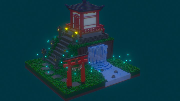 Night Time Fireflies 3D Model