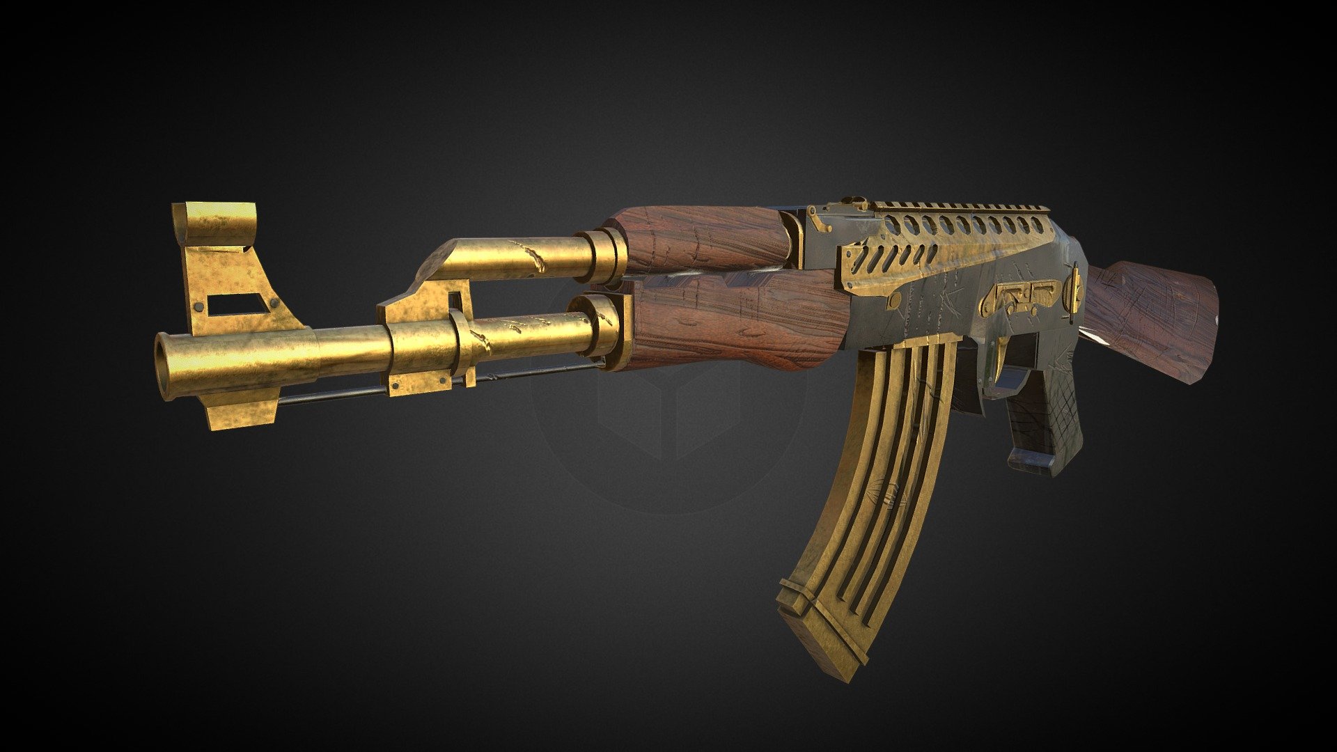 AK-47 - Download Free 3D model by Gonzalo Blanco Vázquez 