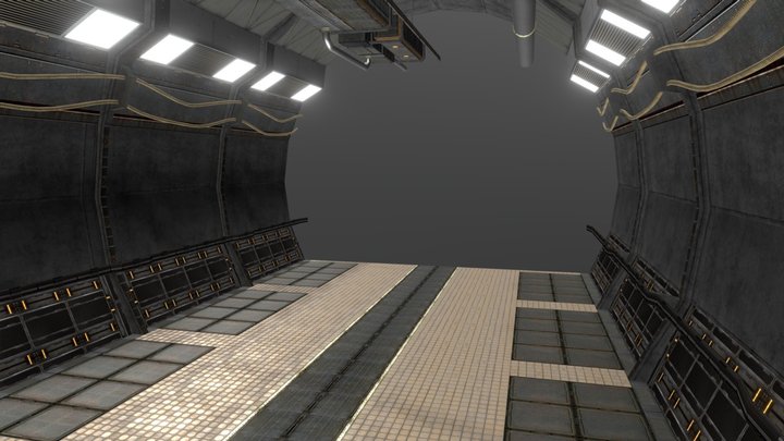 Sci-fi Modular Enviroment 3D Model