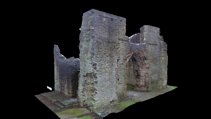 Western entrances at St James's Priory, Dudley 3D Model