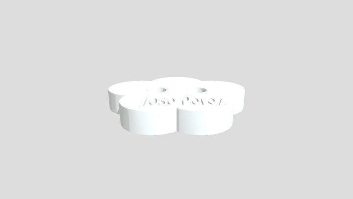 Flower Button 3D Model