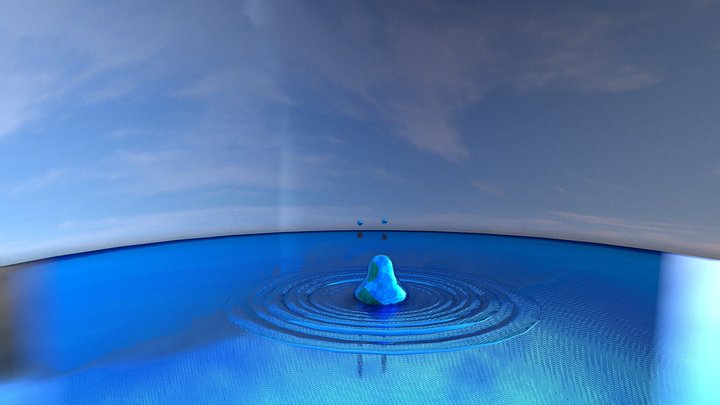 Simple Water Ripple Animation – Modello 3D gratuito STL