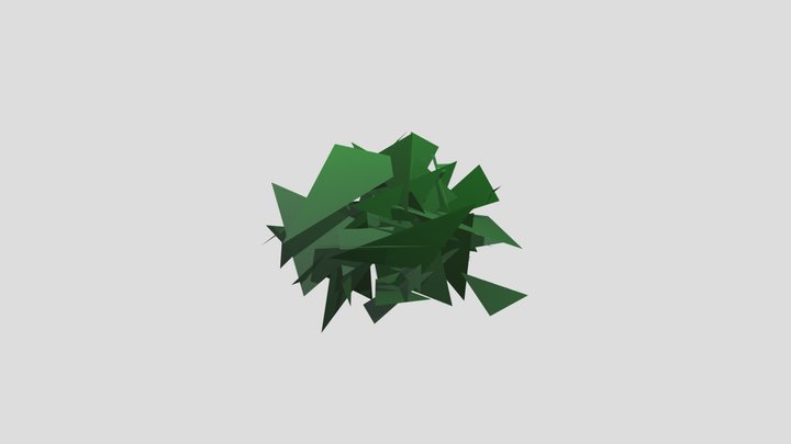 Bush low-poly 3D Model