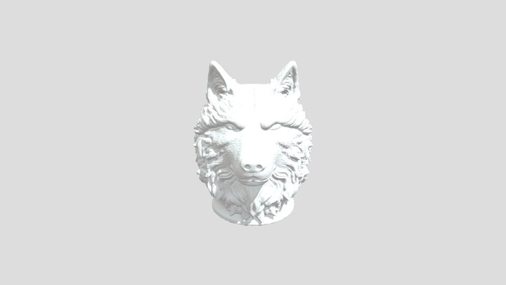 Wolf Mug Elegance 3D Model