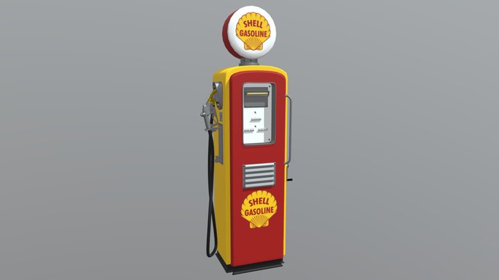 Gas Gump Game Asset 3D Model