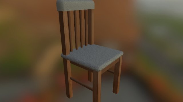 Updated Saloon Chair 3D Model