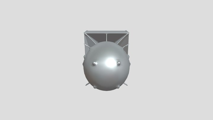 yellow military bomb or device 3D Model